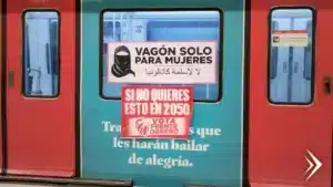 «Vagón solo para mujeres», la campaña del Frente Obrero contra la islamización