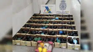 Intervenidos más de 1.000 kilos de cocaína ocultos en frutas y zumos en Portugal y España