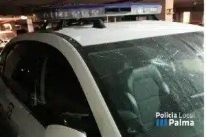 Detenido por amenazar a los agentes y dañar un vehículo policial