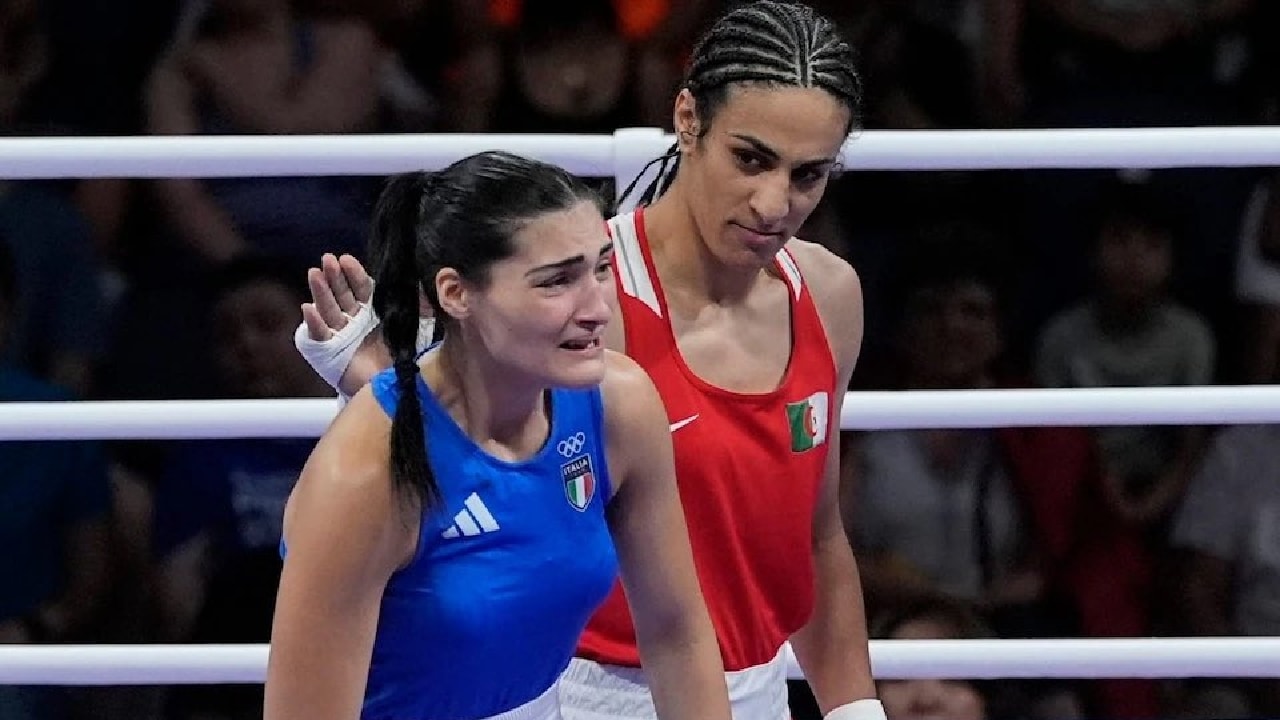 Boxeadora olímpica se retira a los 46 segundos frente a la andrógina Imane Khedif