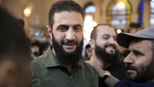 Fotografía de Al Jolani, líder de HTS