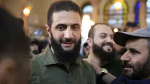 Fotografía de Al Jolani, líder de HTS