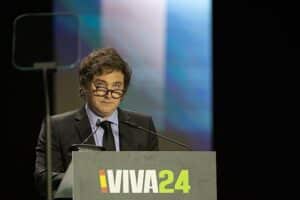Fotografía de Javier Milei en el VIVA24