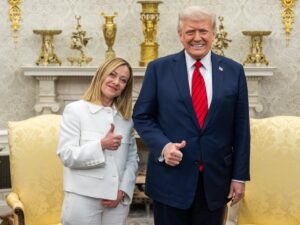 Donald Trump y Giorgia Meloni
