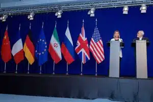 Fotografía de la pasada firma del acuerdo nuclear con Irán