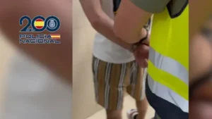 Detención de uno de los delincuentes