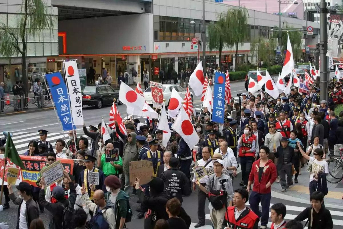 manifestacion japon
