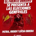 El Frente Obrero se presentará a las elecciones generales del 29 de noviembre